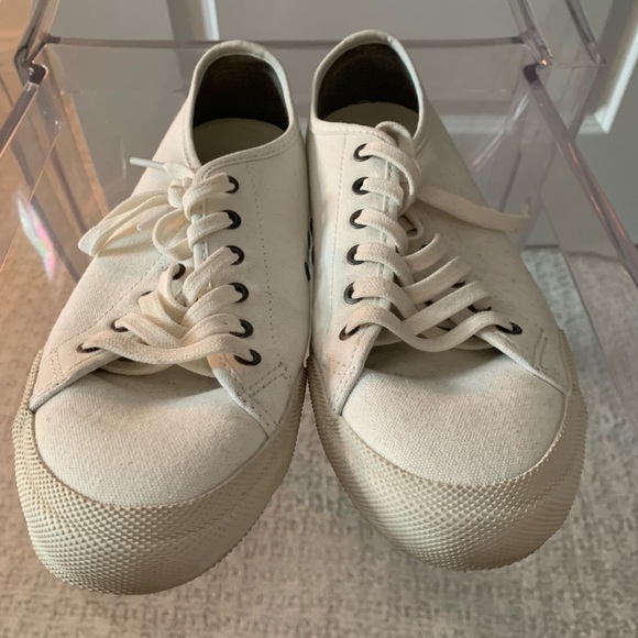 SeaVees Shoes - SeaVees White Canvas Sneakers